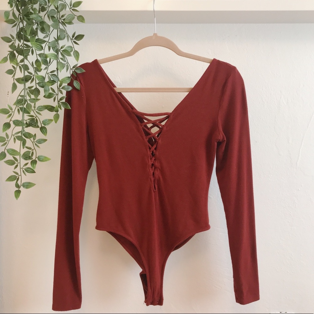 Rusty red bodysuit, Size M